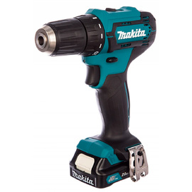 Аккумуляторная дрель-шуруповерт Makita DF333DWYE + Рулетка измерительная Makita (5м.) PGC-80520 — Фото 1