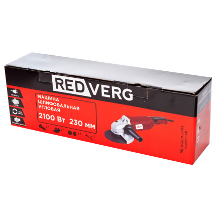 Машина шлифовальная угловая REDVERG RD-AG210-230S