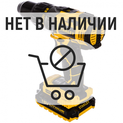 Аккумуляторная дрель-шуруповерт STANLEY STDC18LHBK ударная