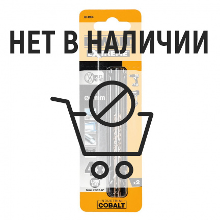 Сверло по металлу DeWalt COBALT DT4904 4х75мм 2шт