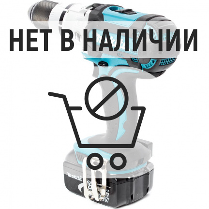 Аккумуляторная дрель-шуруповерт Makita DHP454RFE ударная