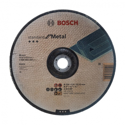 Круг отрезной по металлу Bosch 230х3х22.2 (2608603162)