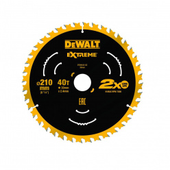 Диск пильный по дереву DeWalt EXTREME DT20433 210х30мм 40Т