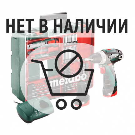 Аккумуляторная дрель-шуруповерт Metabo PowerMaxx BS Basic Set + набор бит