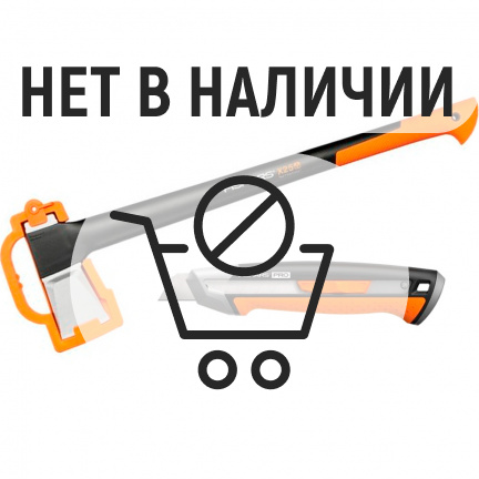 Набор Fiskars топор Х25 + нож строительный CarbonMax