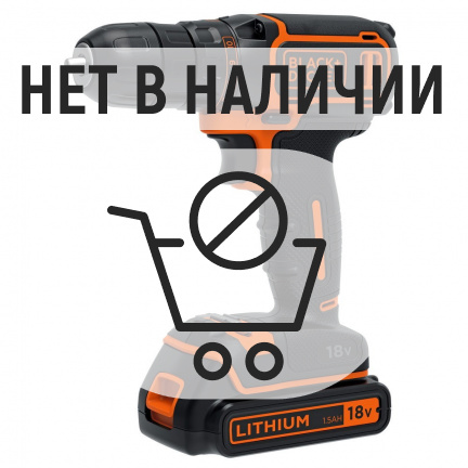 Аккумуляторная дрель-шуруповерт Black&Decker BDCDC18KB