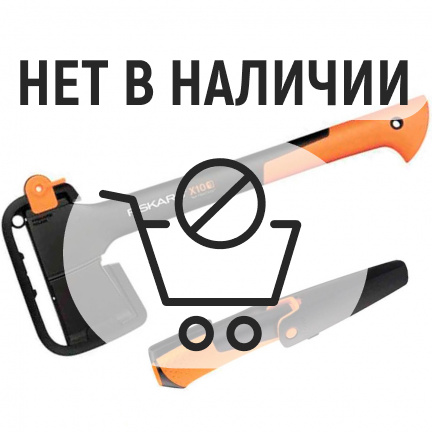 Набор Fiskars топор X10 + универсальный нож с точилкой