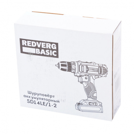 Аккумуляторная дрель-шуруповерт REDVERG Basic SD14LE/1-2