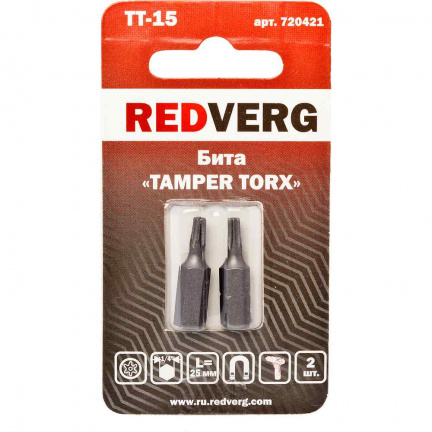 Бита REDVERG TT15х25мм 2шт (720421)