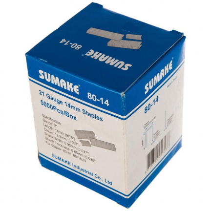 Скобы для пневмостеплера Sumake 80-14 5000шт (30426)