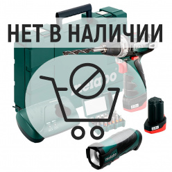 Аккумуляторная дрель-шуруповерт Metabo PowerMaxx BS Basic + набор бит